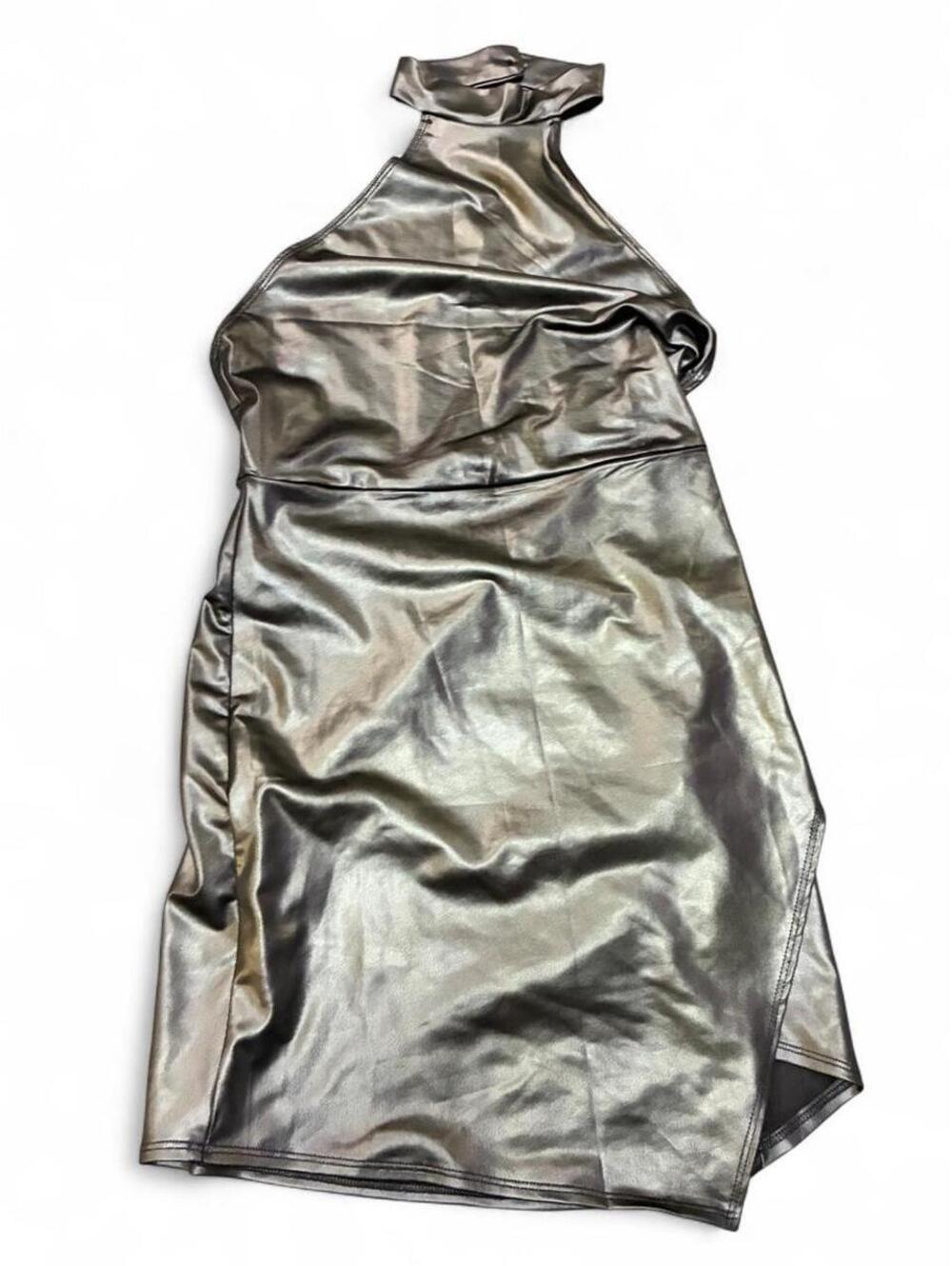 SHEIN Women's Silver and Gold Dress